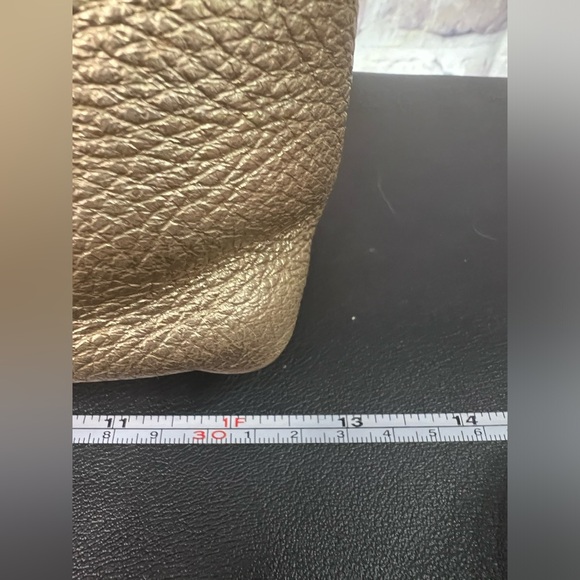 Michael Kors Jet Set Chain Large Shoulder Tote Pale Gold Metallic Leather - Picture 12 of 15